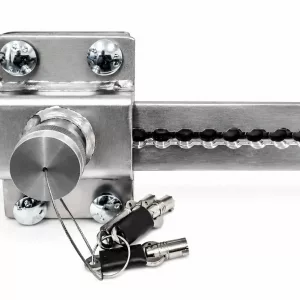 Cerradura puertas con rampa elevadora - El original pata negra en Acero inoxidable
